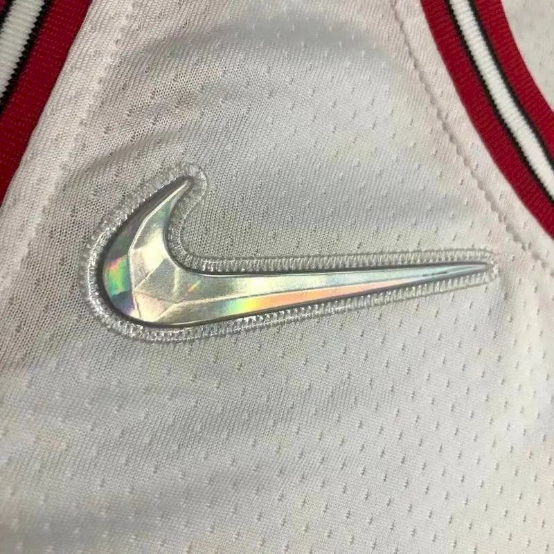 Camisa masculina Dwyane Wade branca da equipe – Edição de 75º aniversário
