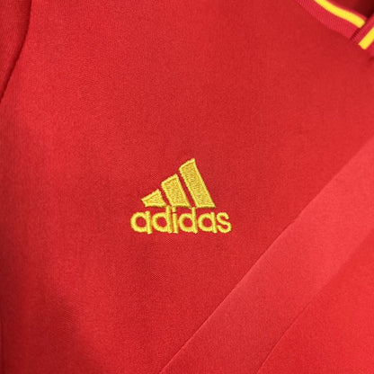 Camisa e shorts retrô infantil da Espanha 2012