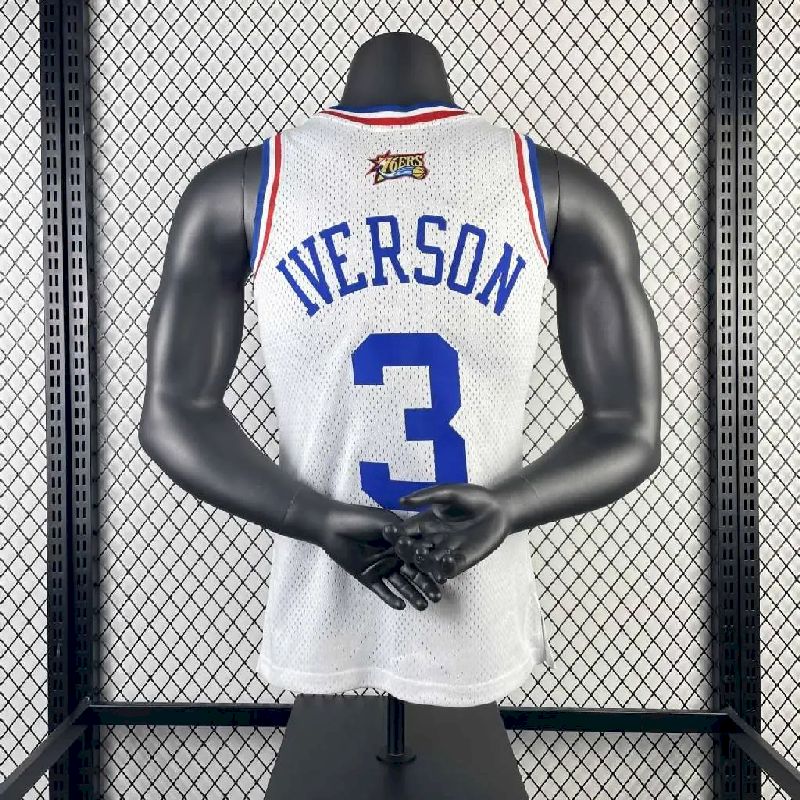 Camisa Allen Iverson All Star Branca Retro Masculina 2003