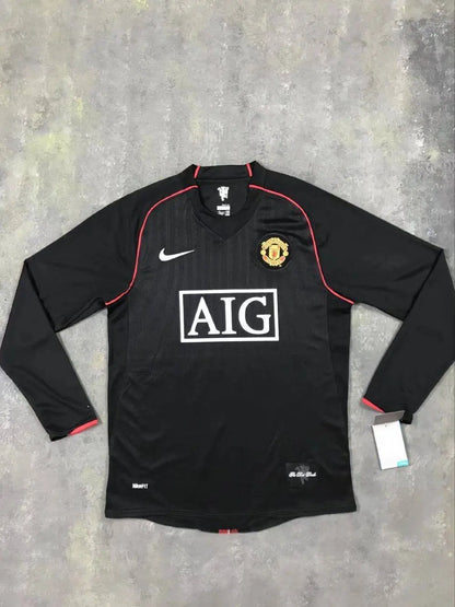 Camisa retrô de mangas compridas do Manchester United 2007/08 Third