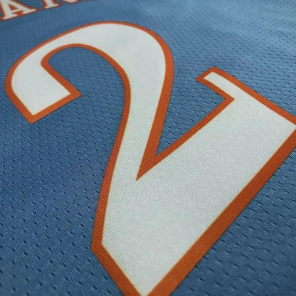 Camisa azul masculina do time Kawhi Leonard – Edição City do 75º aniversário