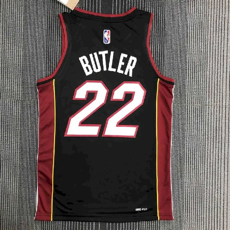 Men’s Jimmy Butler Black Team Jersey – 75th Anniversary Edition