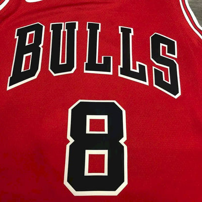Camisa Masculina Zach Lavine Vermelha Versão Jogador – Edição Clássica