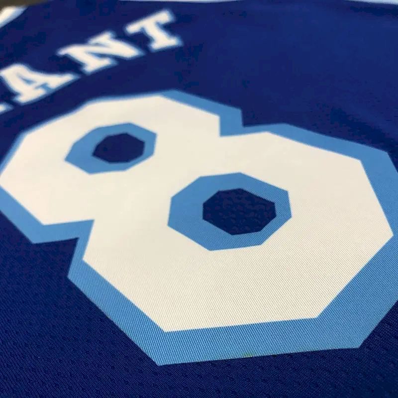 Camisa masculina Kobe Bryant azul versão jogador – Retro Classic Joint Edition