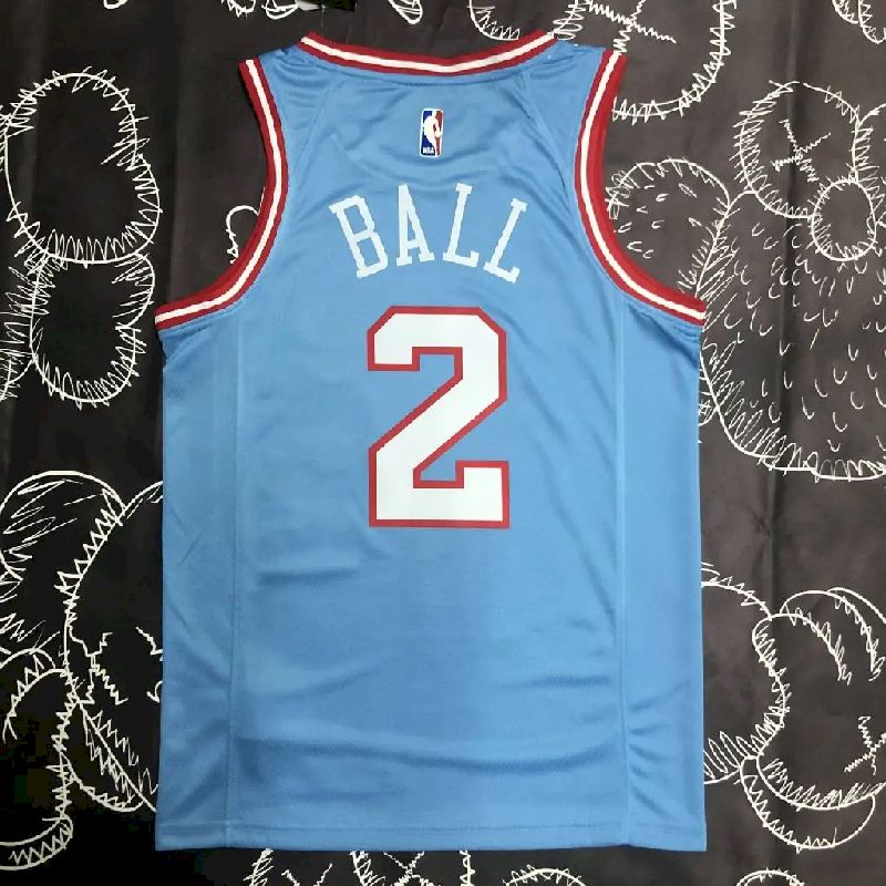 Camisa azul masculina da equipe Lonzo Ball