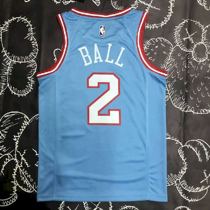 Camisa azul masculina da equipe Lonzo Ball