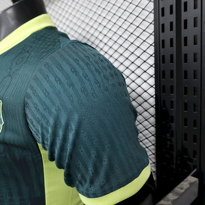 Barcelona 2024/25 Dark green training Jersey Player Version