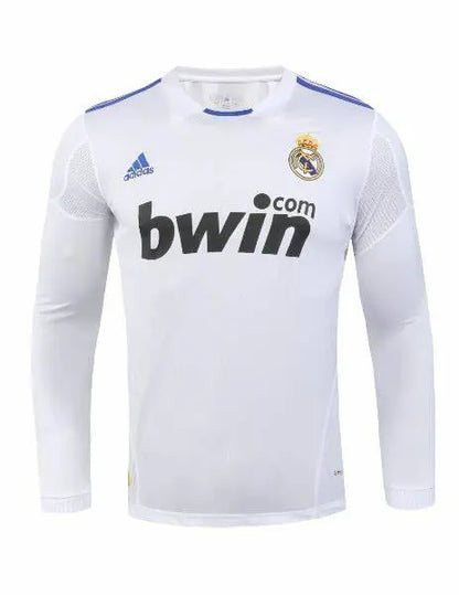Camisa retrô de mangas compridas do Real Madrid 2010/11 Home