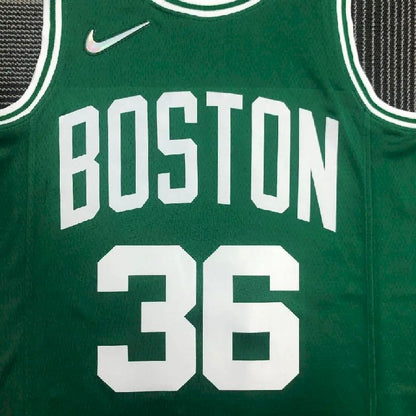 Camisa masculina Marcus Smart Green Team – Edição de 75º aniversário