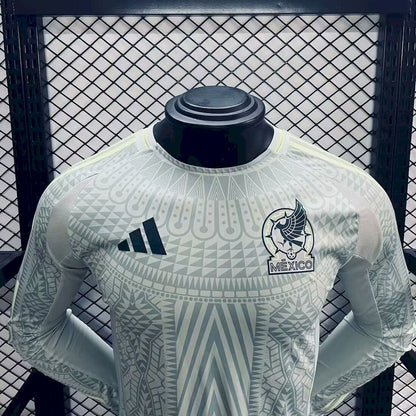 Men's Mexico 2024/25 Away Long Sleeve Jersey Player Version