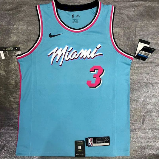 Camisa Dwyane Wade Azul Masculina Versão Jogador – Edição Clássica Retro