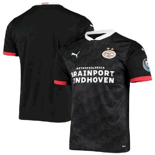 Camisa PSV Eindhoven 2020/21 Terceira Réplica Preta Vermelha