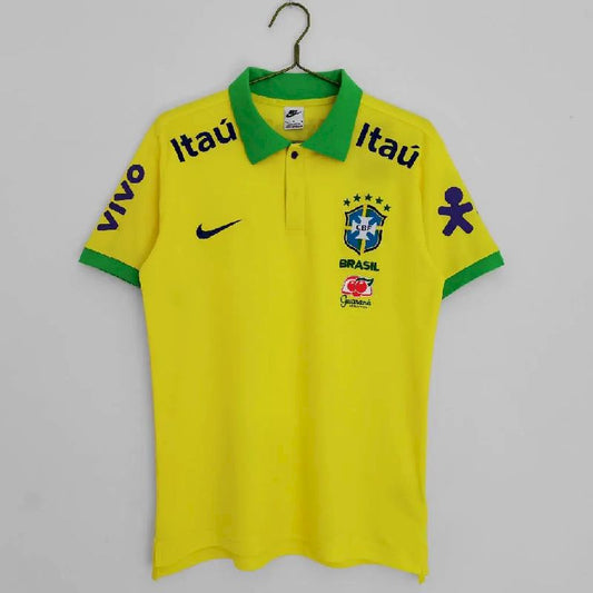 Camisa Polo Amarela Brasil 2022/23 para a Temporada
