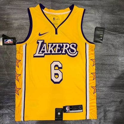 Camisa LeBron James Masculina Amarela Versão Jogador 2020-21 – Edição City