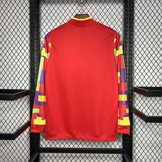 Camisa retrô de goleiro de manga comprida da Inglaterra 1995/96