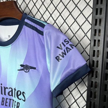 Terceiro uniforme infantil do Arsenal 2024/25