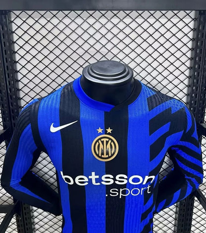 Inter Milan 2024/25 Home Long Sleeves Jersey Player Version