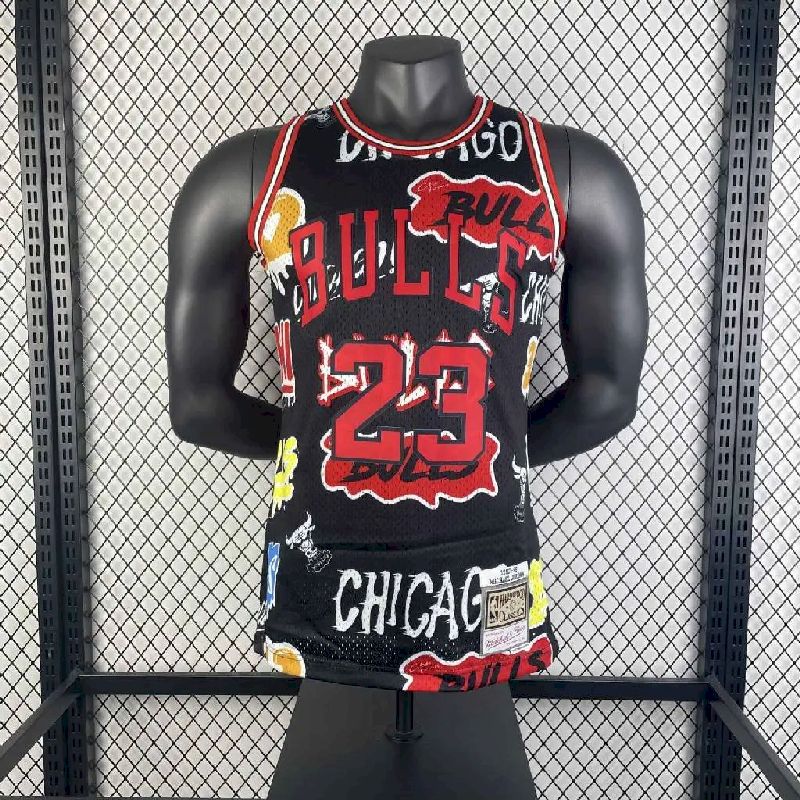 Camisa masculina M&amp;N 1997/98 Michael Jordan retrô