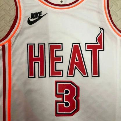 Camisa masculina Dwyane Wade branca retrô