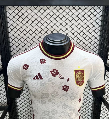 Men's Spain 2024/25 White Jersey Player Version