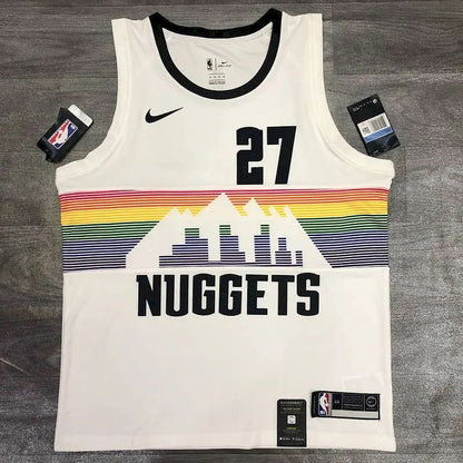 Camisa Jamal Murray White Masculina Versão Jogador - Edição Clássica Retro