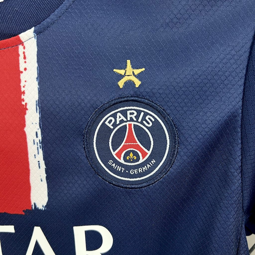 Paris Saint-Germain 2024/25 Home Kids Kit With Stars