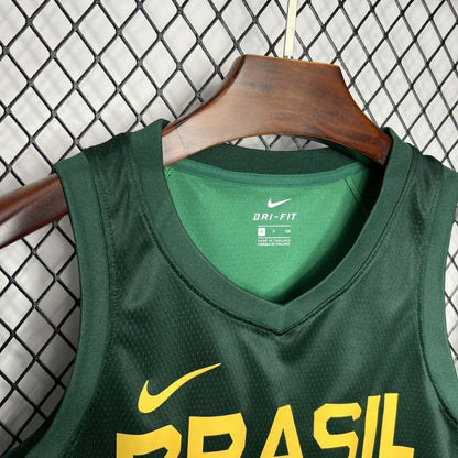 Brazil 2024/25 L. Dias#99 Away Basketball Jersey National Team