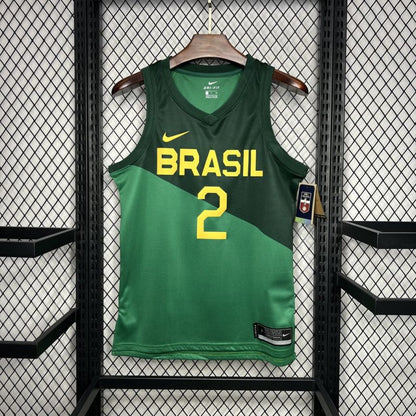 Brazil 2024/25 Yago#2 Away Basketball Jersey National Team