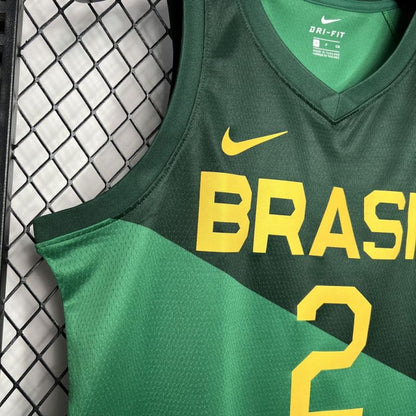 Brazil 2024/25 Yago#2 Away Basketball Jersey National Team