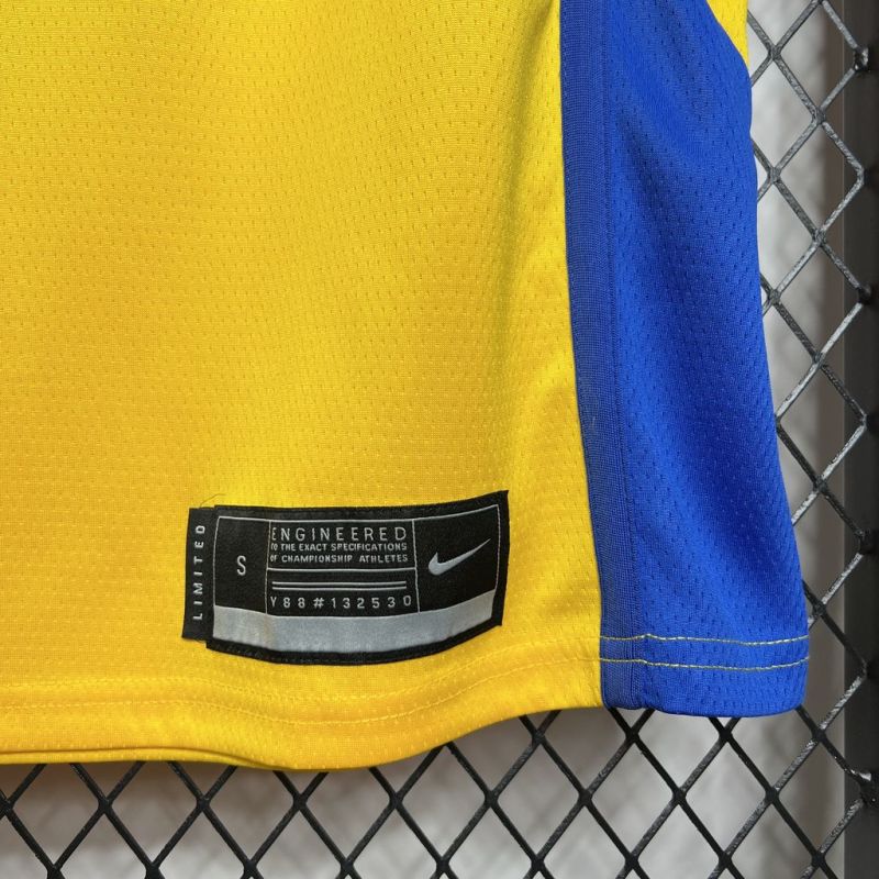 Brazil 2024/25 Gui Santos#11 Home Basketball Jersey National Team