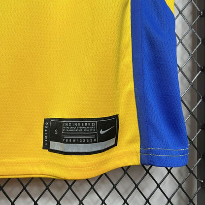 Brazil 2024/25 Gui Santos#11 Home Basketball Jersey National Team
