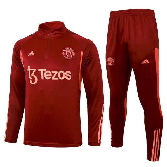 Suéter e calça adulto Manchester United 2023/24 com zíper 815