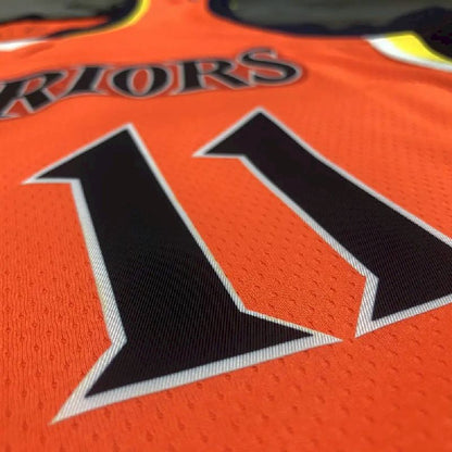Camisa Klay Thompson Laranja Masculina Versão Jogador – Edição Clássica Retrô