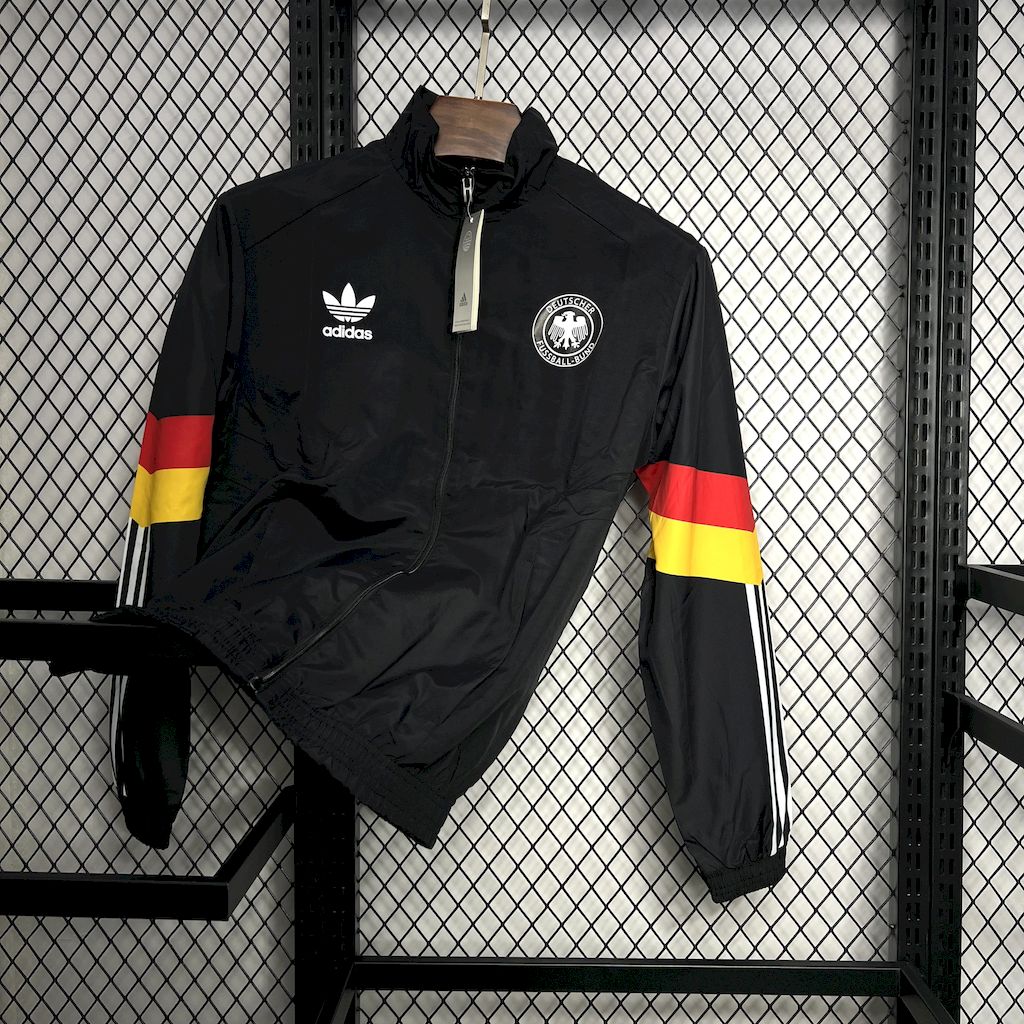 Jaqueta corta-vento preta Euro 2024/25 da Alemanha
