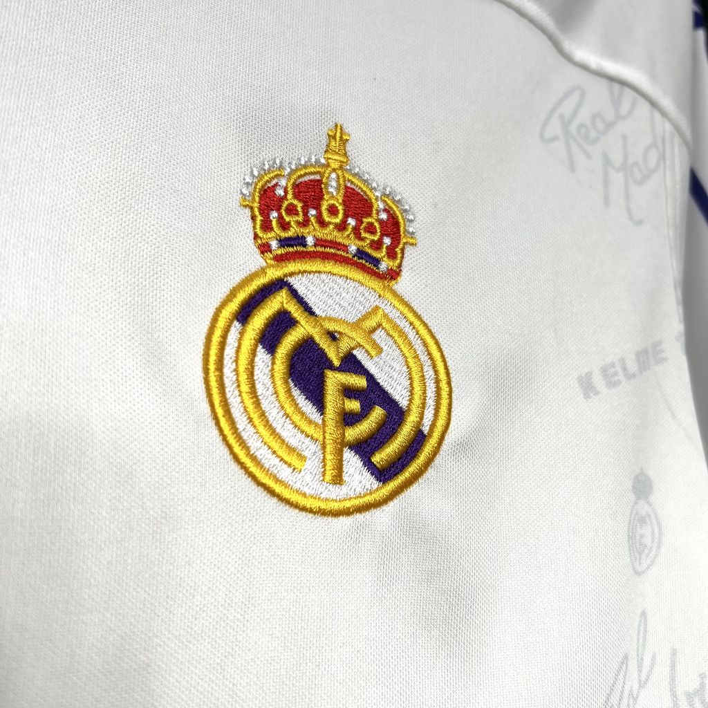 Camisa retrô manga comprida do Real Madrid 1994/96