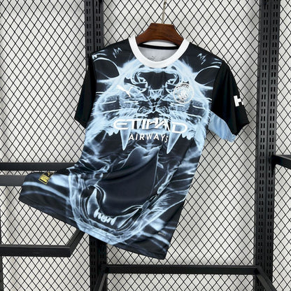 Camisa Manchester City 2025/26 preta e azul versão conceito