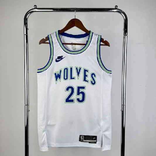 Camisa Derrick Rose Retro Masculina 2024 Branca