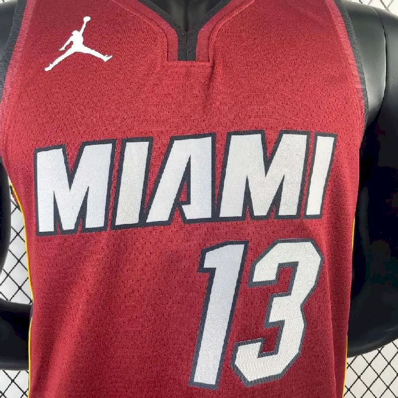 Men’s Bam Adebayo Red Team Jersey – Statement Edition