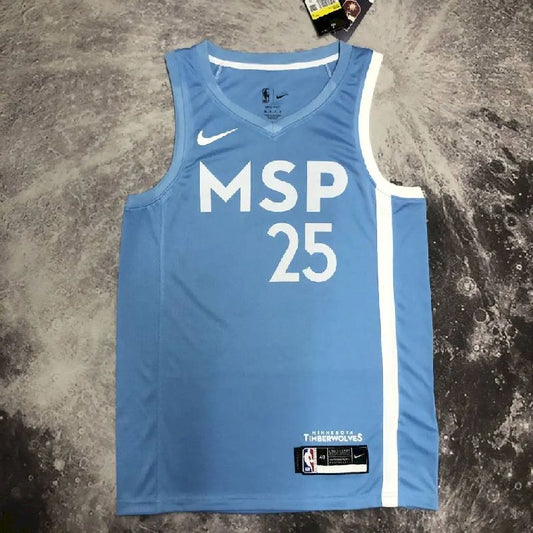 Camisa azul Derrick Rose masculina
