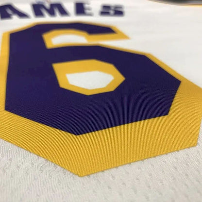 Camisa LeBron James Masculina 2020-21 Branca Versão Jogador – Edição Clássica Retrô