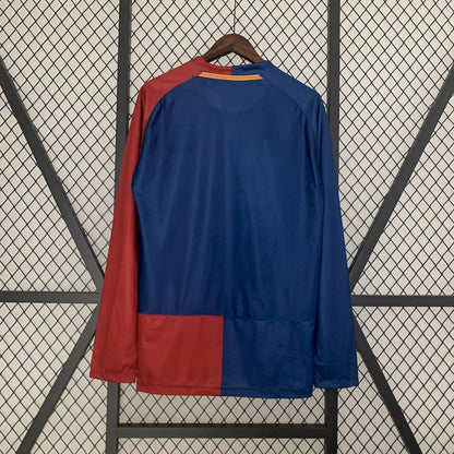 Camisa retrô de mangas compridas do Barcelona 2008/09 Home