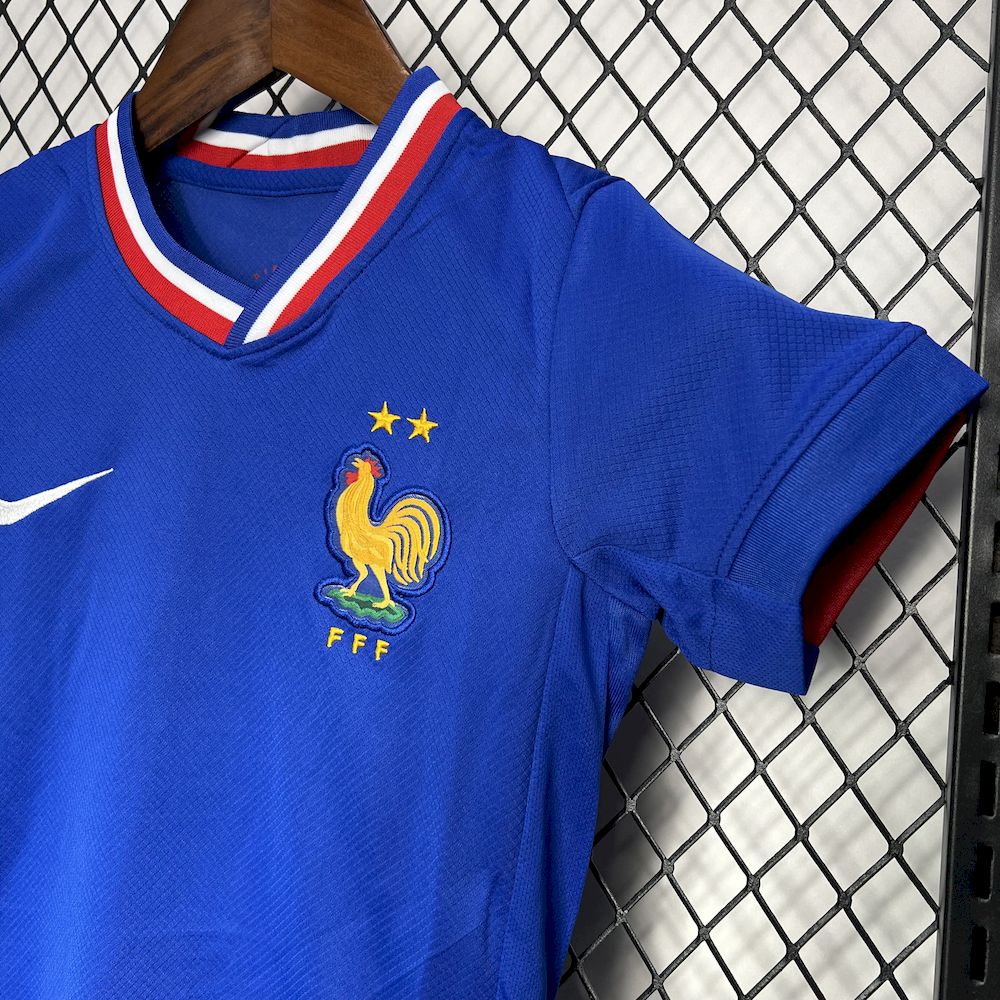 França 2024/25 Euro Home Kit Infantil