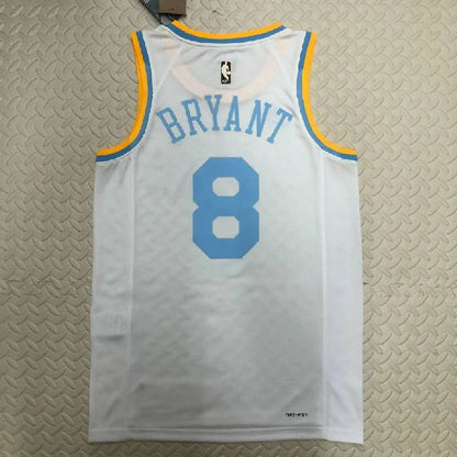 Camisa masculina Kobe Bryant branca retrô