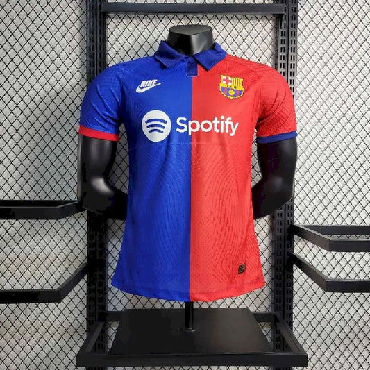 Camisa Barcelona 2023/24 Azul Clássica Versão Jogador
