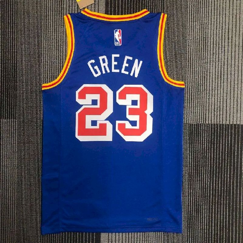 Camisa Draymond Verde Azul Retro Masculina – Edição de 75º Aniversário