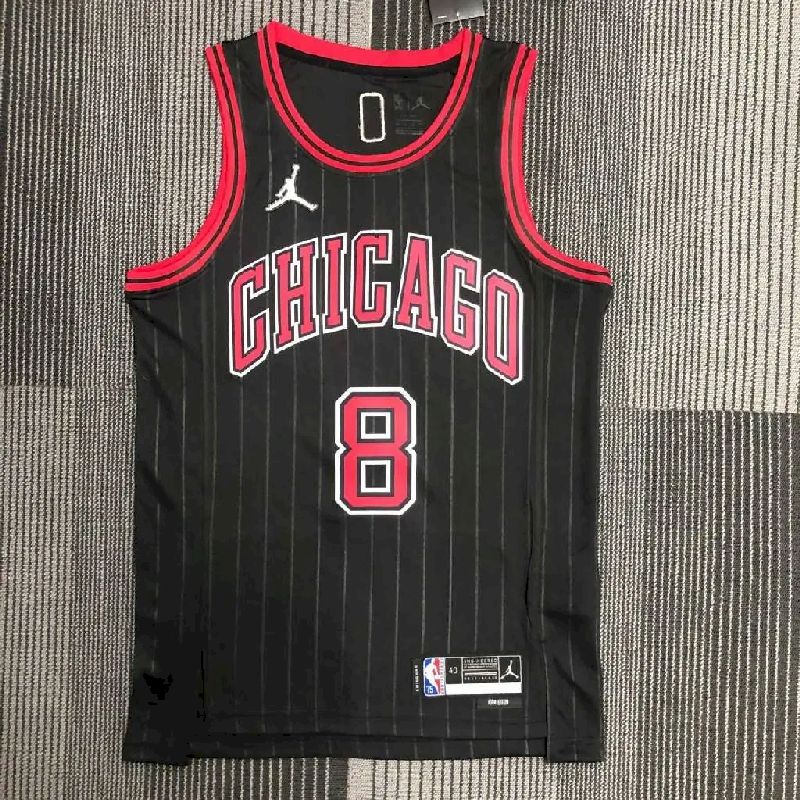 Men’s Zach LaVine Black Team Jersey – Statement Edition