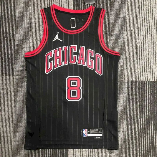 Camisa preta masculina Zach LaVine Team – Edição Statement
