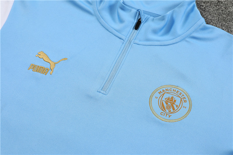 Suéter e calça Manchester City 2023/24 com zíper e meio zíper 14001