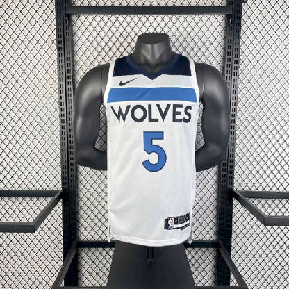 Camisa branca masculina Anthony Edwards 2023 do time titular