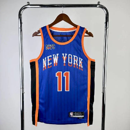 Camisa azul masculina Jalen Brunson 2024 – Edição City